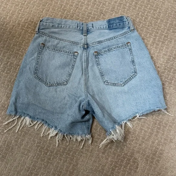 Abercrombie & Fitch Frayed Hem Jean Shorts - Picture 2 of 3